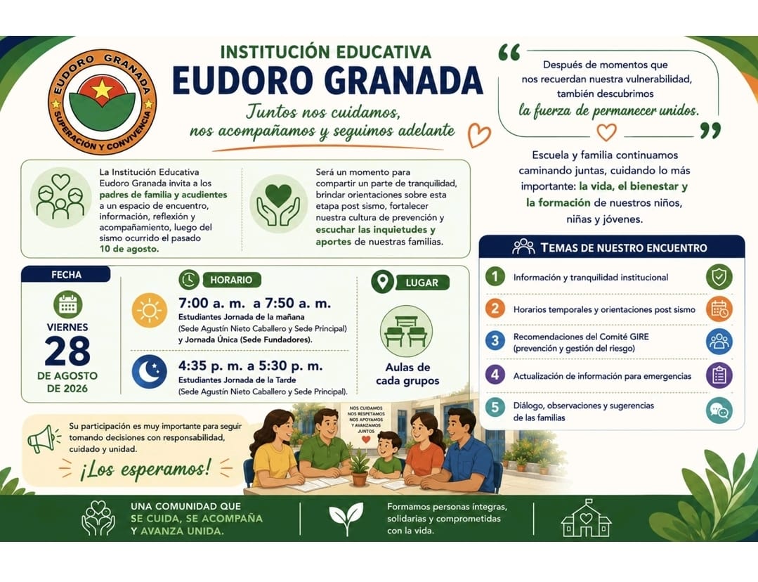 Comunicado Institucional - I.E. Eudoro Granada