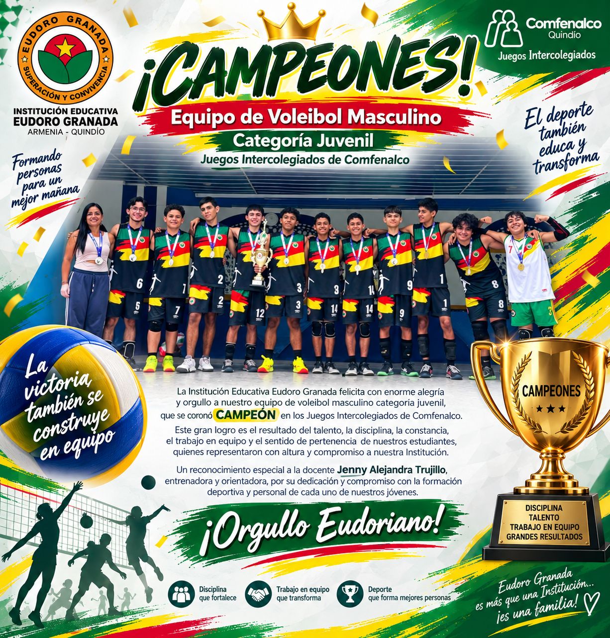 Campeones Juveniles y Subcampeones Prejuveniles de Voleibol